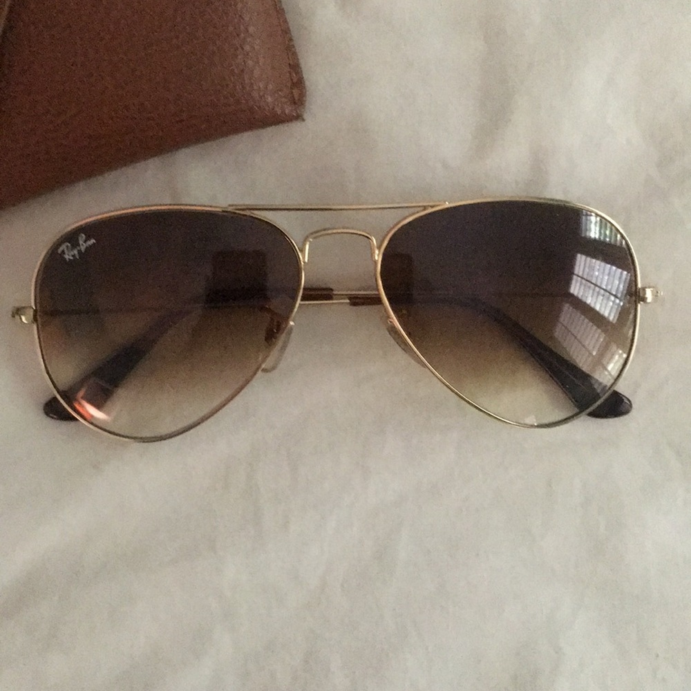 Ray-Ban Aviators in Brown Ombré Lens